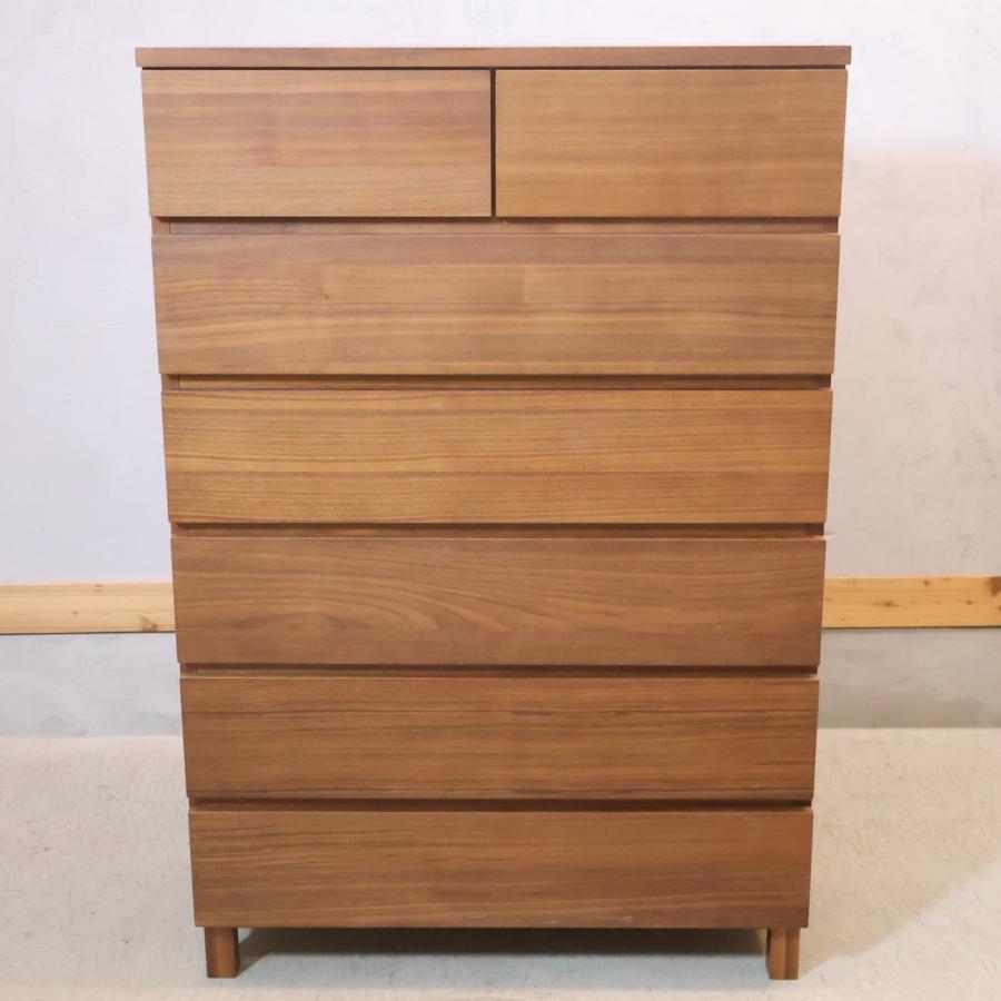 無印良品（MUJI） ウォールナット材 6段チェスト 北欧スタイル