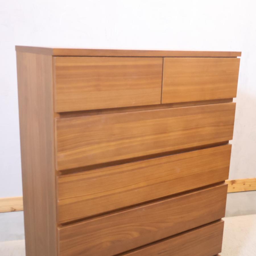 無印良品（MUJI） ウォールナット材 6段チェスト 北欧スタイル