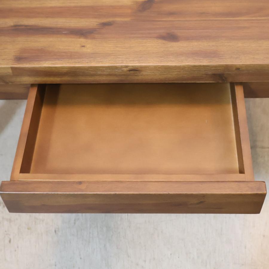 【美品】家具の大丸 センターテーブル アカシア無垢 引き出し付 幅95 美品】家具の大丸 センターテーブル アカシア無垢 引き出し付 幅95 美