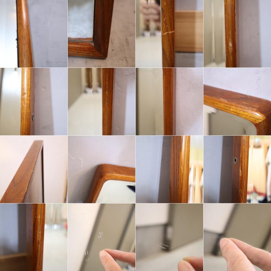 セントラル硝子 ミエミラー 欅材 立て掛け 全身鏡 最高級銅引鏡
