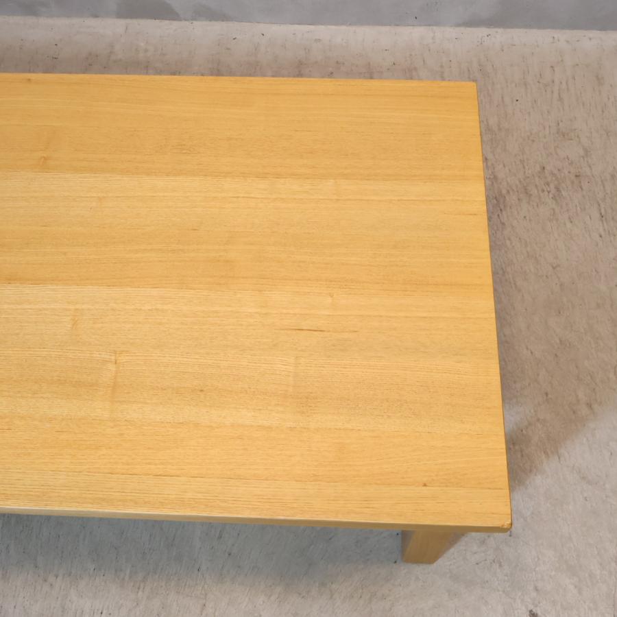 無印良品（MUJI） タモ材 引出し付 リビングテーブル センターテーブル