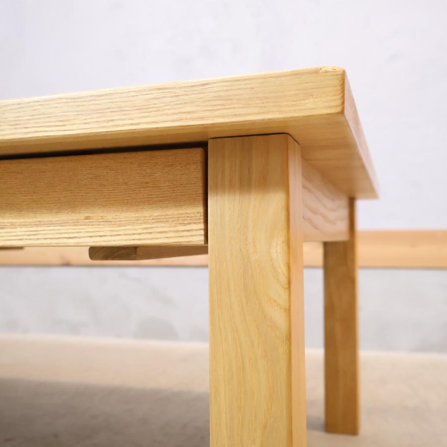無印良品（MUJI） タモ材 引出し付 リビングテーブル センターテーブル