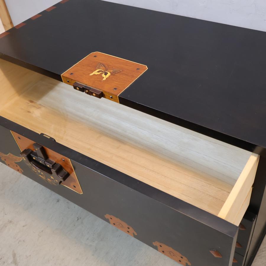 唐木家具 精密木象嵌 工芸チェスト 箪笥 オリエンタル 豪華 細工