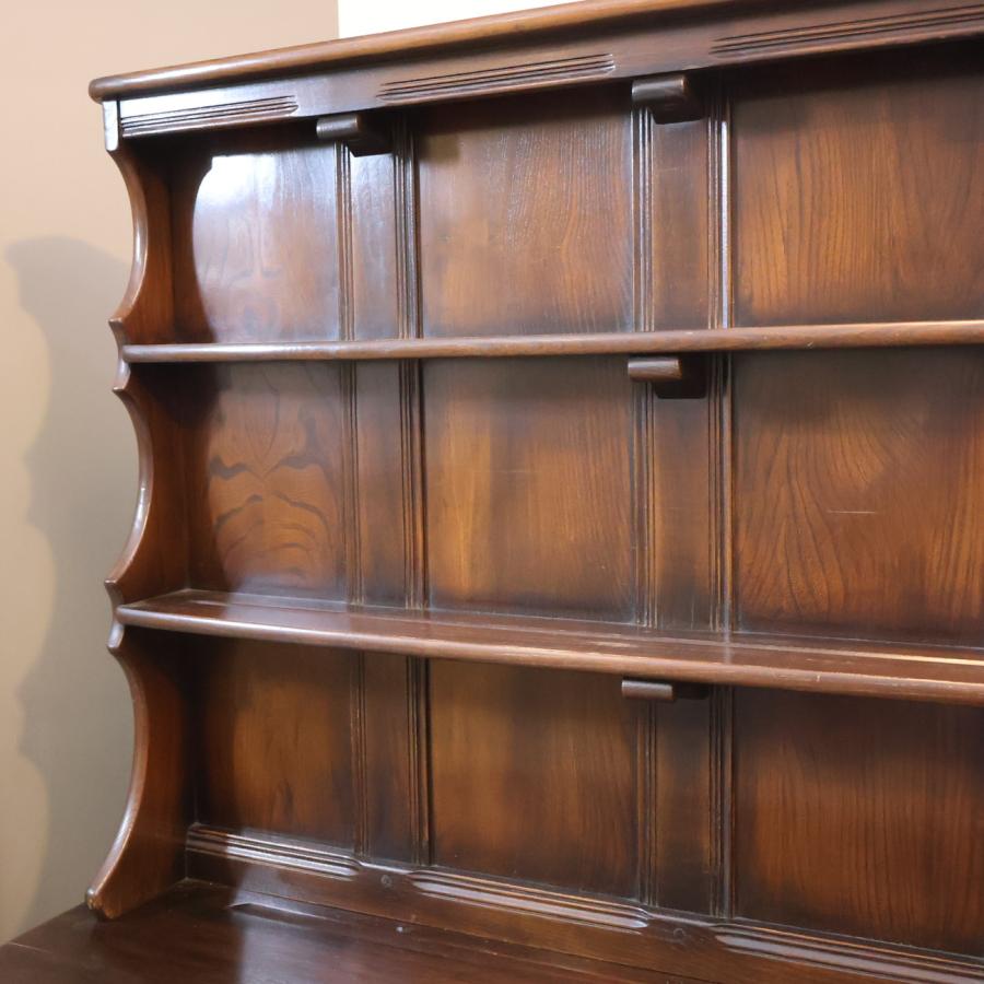 ERCOL アーコール ウェルシュドレッサー カップボード オールドコロニアル 飾り棚 英国アンティーク クラシック イギリス 食器棚 GE301_2