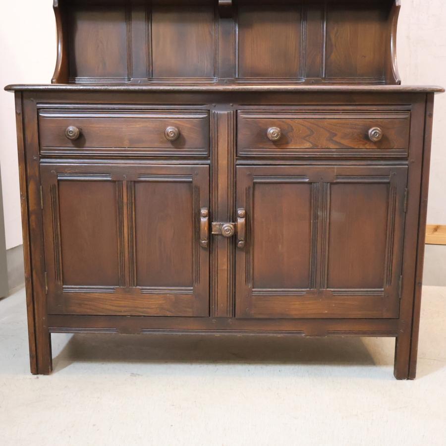 ERCOL アーコール ウェルシュドレッサー カップボード オールドコロニアル 飾り棚 英国アンティーク クラシック イギリス 食器棚 GE301_4