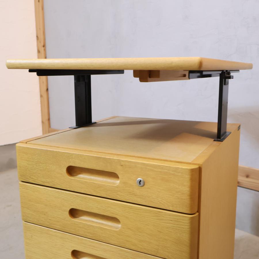 カリモク スマート オーク材 デスク＆ワゴン ナチュラル 事務机 学習机 北欧風 カリモク家具（KARIMOKU FURNITURE） karimoku カリモク smart