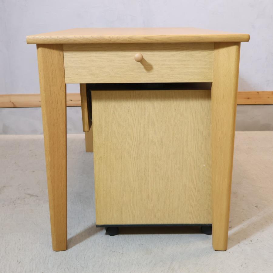 カリモク スマート オーク材 デスク＆ワゴン ナチュラル 事務机 学習机 北欧風 カリモク家具（KARIMOKU FURNITURE） karimoku カリモク smart
