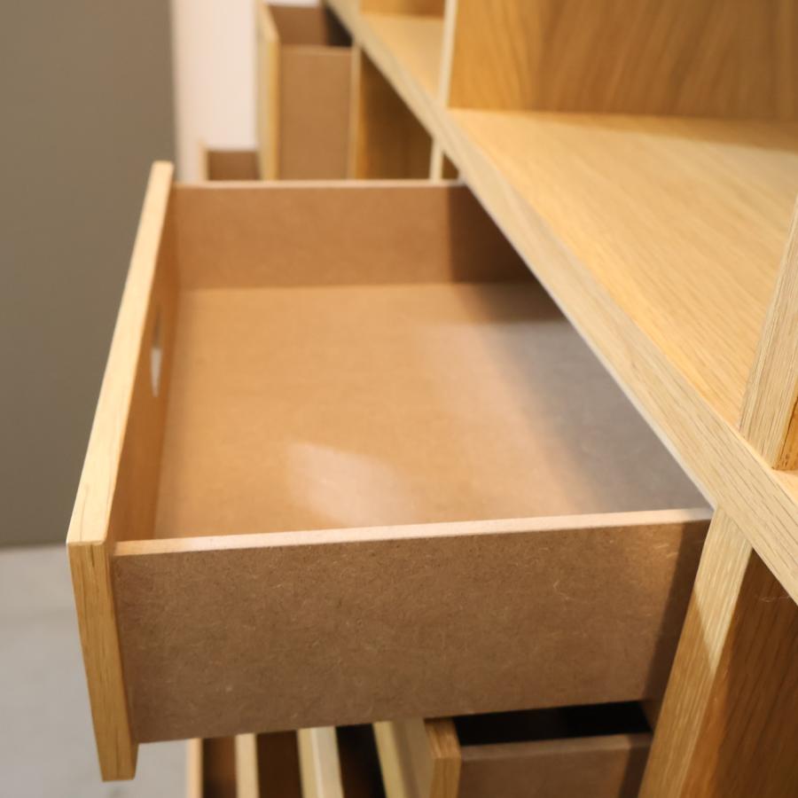 無印良品（MUJI） オーク材 スタッキングシェルフ 5段・4列 オープン