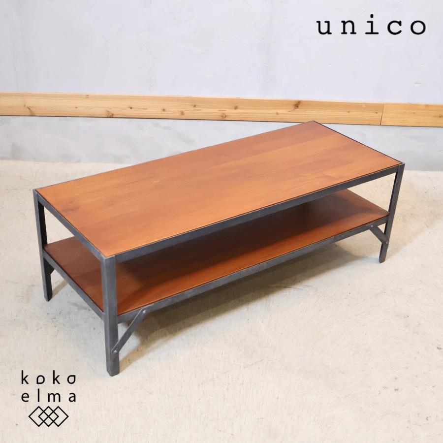 【unico】LUMBER-mini ランバーミニ ローテーブル unico ウニコ LUMBER-mini ランバーミニ AVローボード TVボード