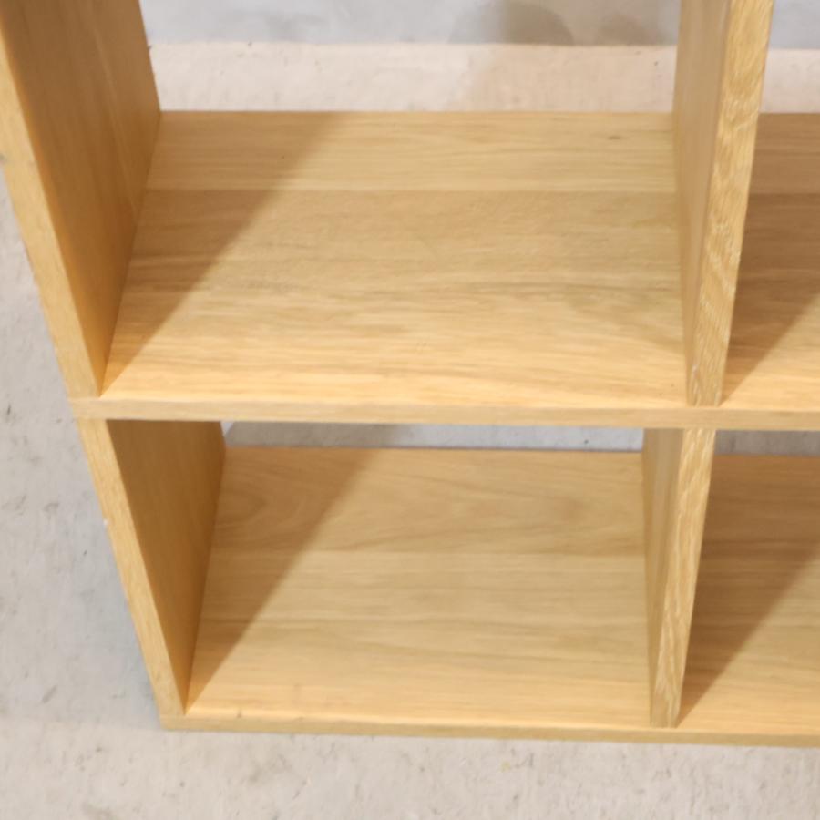 無印良品（MUJI） オーク材 スタッキングシェルフ 2段・3列 オープン