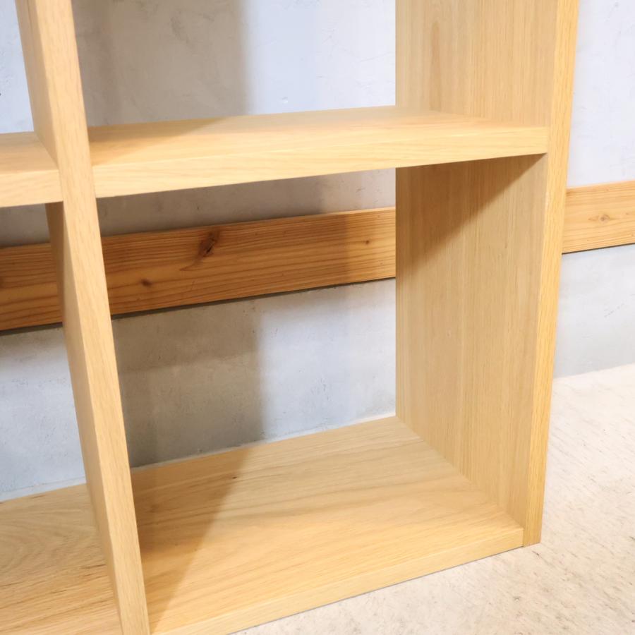 無印良品（MUJI） オーク材 スタッキングシェルフ 3段・2列 オープン