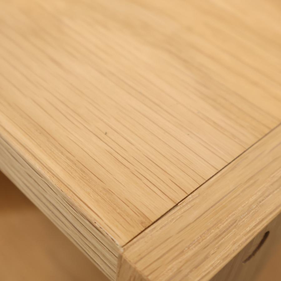 無印良品（MUJI） オーク材 スタッキングシェルフ 3段・2列 オープン