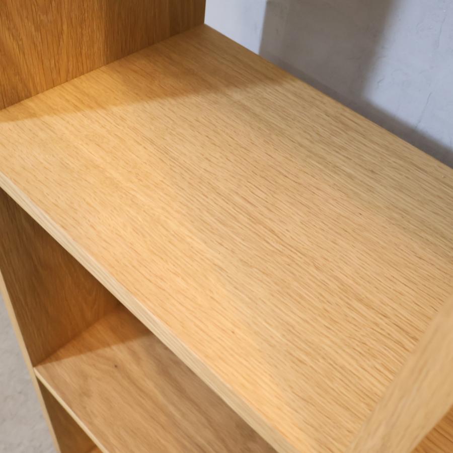 無印良品（MUJI） オーク材 スタッキングシェルフ 3段・2列 オープン
