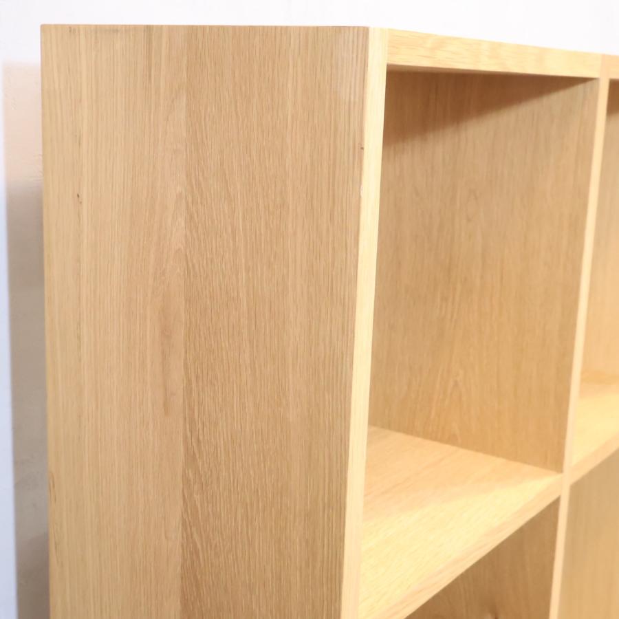 無印良品（MUJI） オーク材 スタッキングシェルフ 3段・2列 オープン