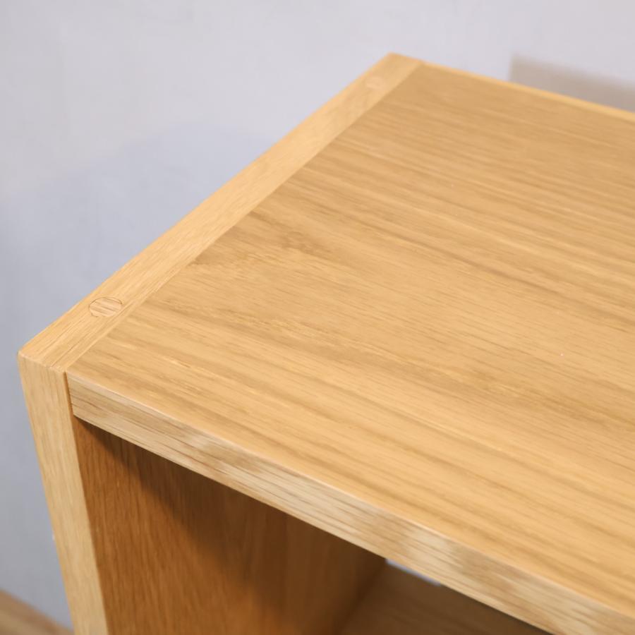 無印良品（MUJI） オーク材 スタッキングシェルフ 3段・2列 オープン