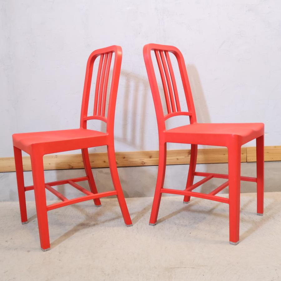 mosa-13【2脚セット】EMECO社とコカコーラ社コラボ　チェア emeco（エメコ） コカ・コーラ 111 NAVY CHAIR ネイビーチェア 2脚