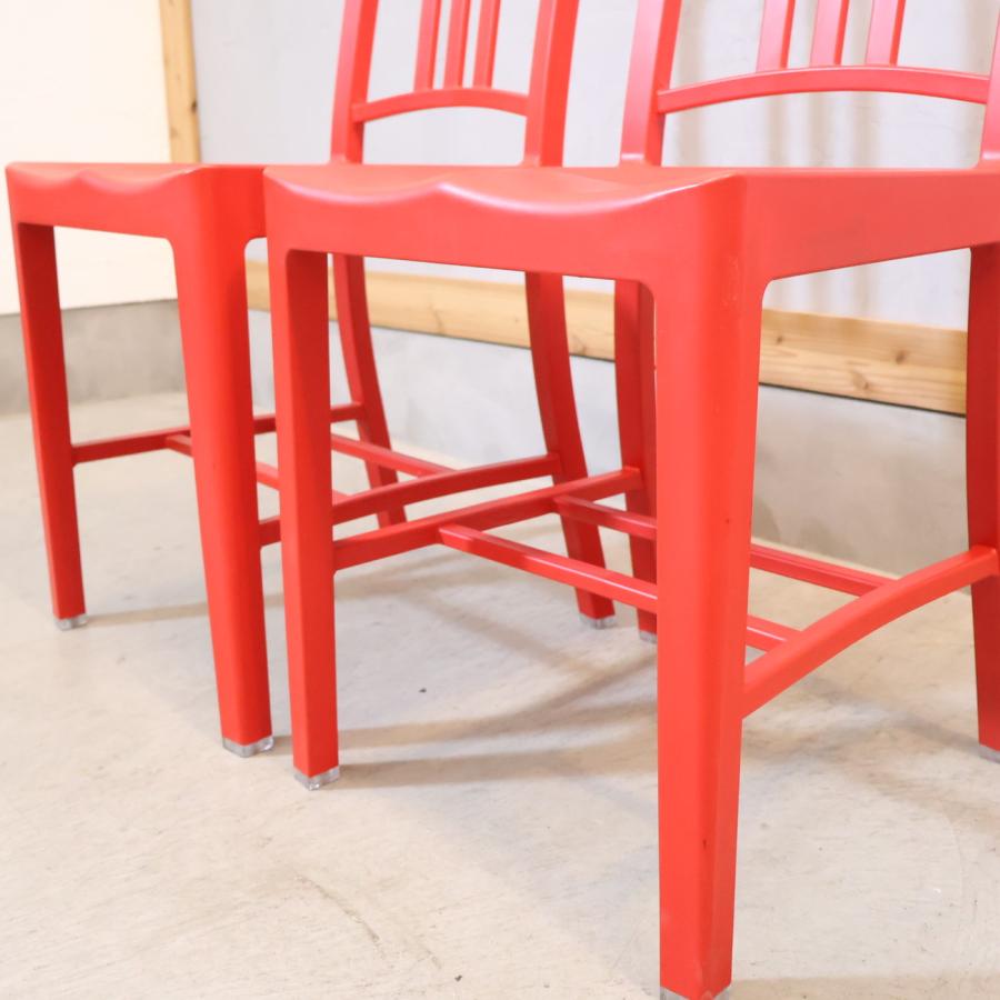 【2脚セット】EMECO社とコカコーラ社コラボ　ネイビーチェア emeco（エメコ） コカ・コーラ 111 NAVY CHAIR ネイビーチェア 2脚