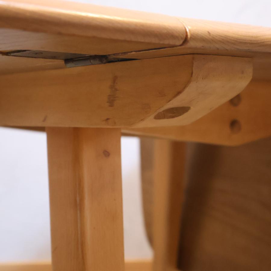 Ercol アーコール エルム無垢材 ドロップリーフテーブル ダイニング