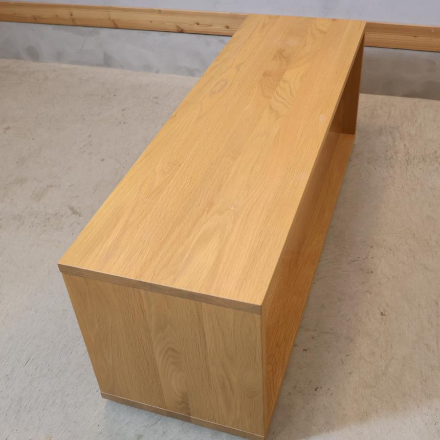 無印良品（MUJI） オーク無垢材 テーブルベンチ ローテーブル テレビ