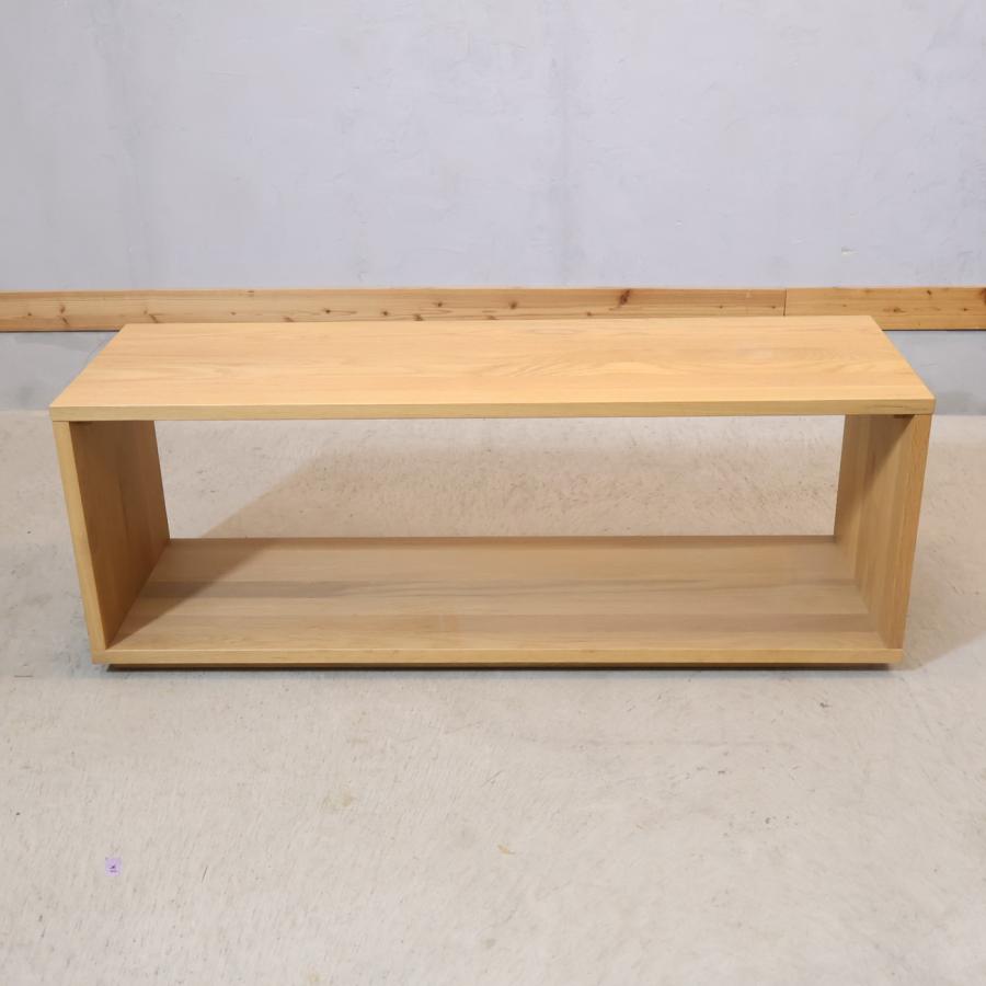 無印良品（MUJI） オーク無垢材 テーブルベンチ ローテーブル テレビ