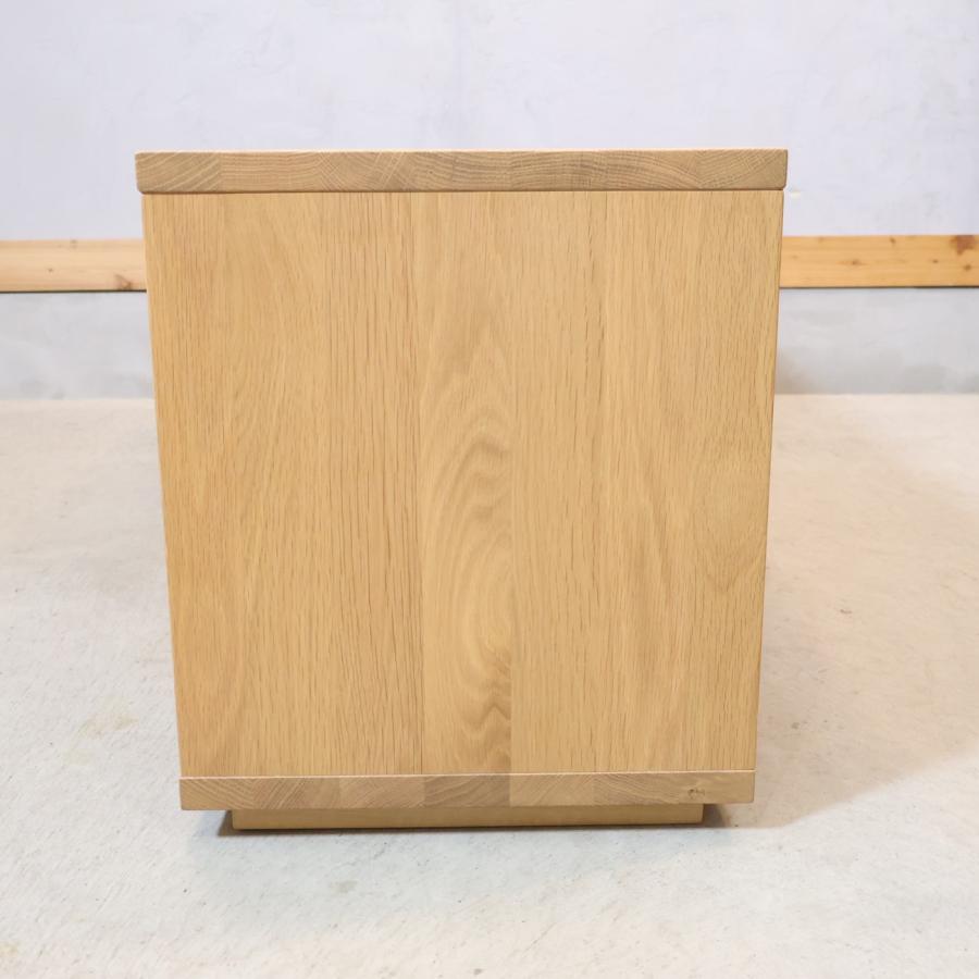 無印良品（MUJI） オーク無垢材 テーブルベンチ ローテーブル テレビ