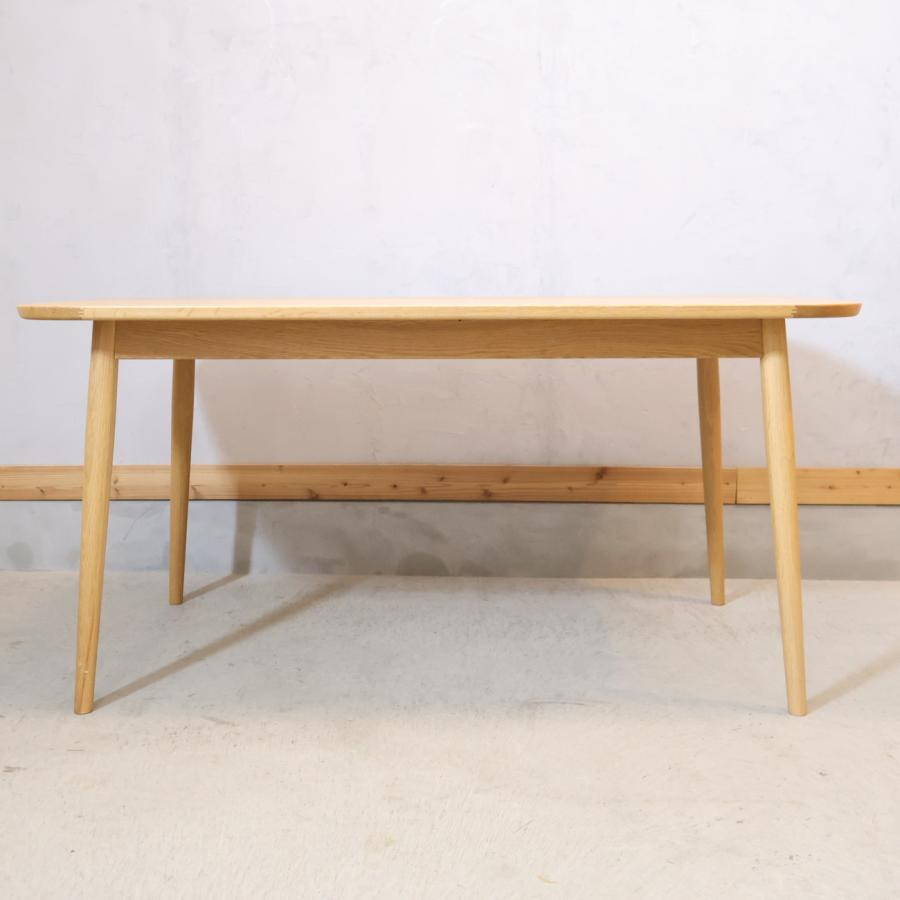 無印良品（MUJI） オーク材 ダイニングテーブル 丸脚 4人用 ナチュラル