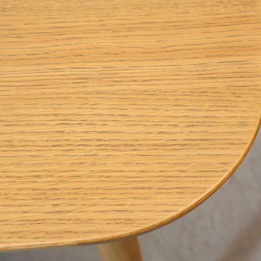 無印良品（MUJI） オーク材 ダイニングテーブル 丸脚 4人用 ナチュラル
