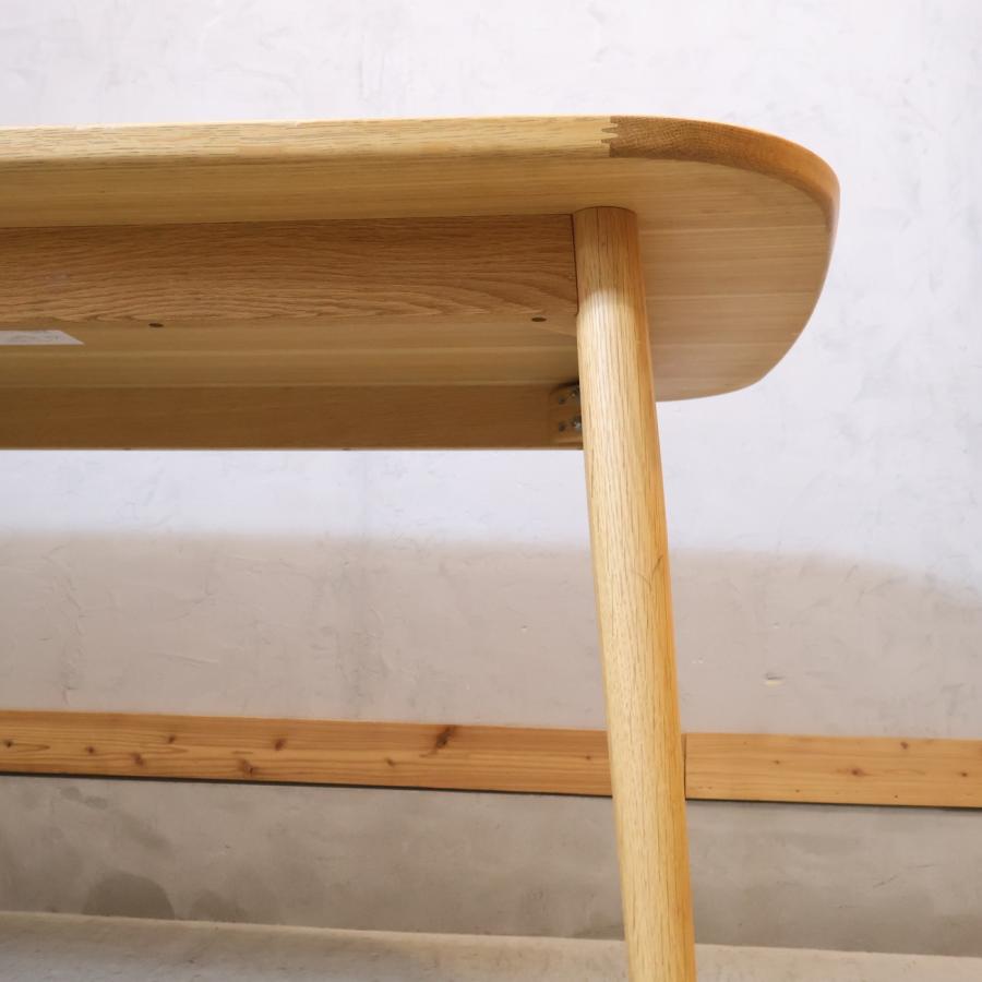 無印良品（MUJI） オーク材 ダイニングテーブル 丸脚 4人用 ナチュラル