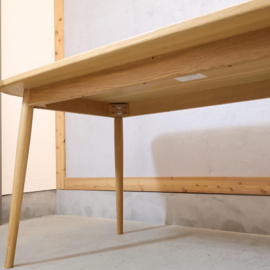 無印良品（MUJI） オーク材 ダイニングテーブル 丸脚 4人用 ナチュラル