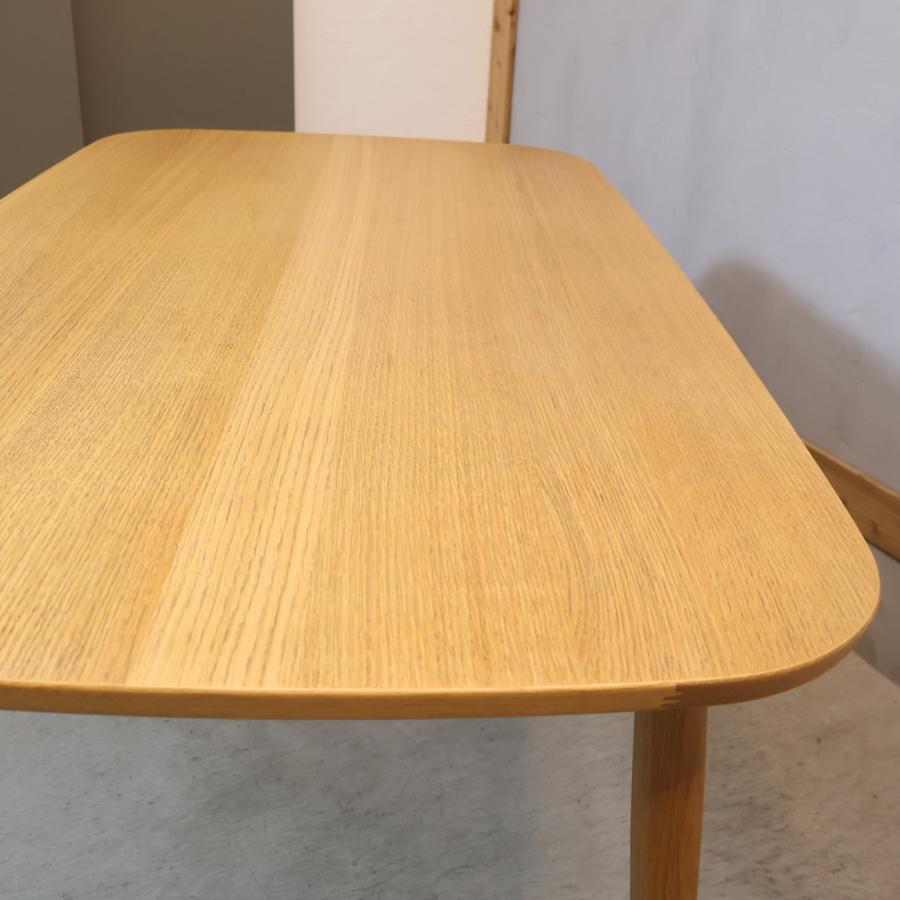 無印良品（MUJI） オーク材 ダイニングテーブル 丸脚 4人用 ナチュラル