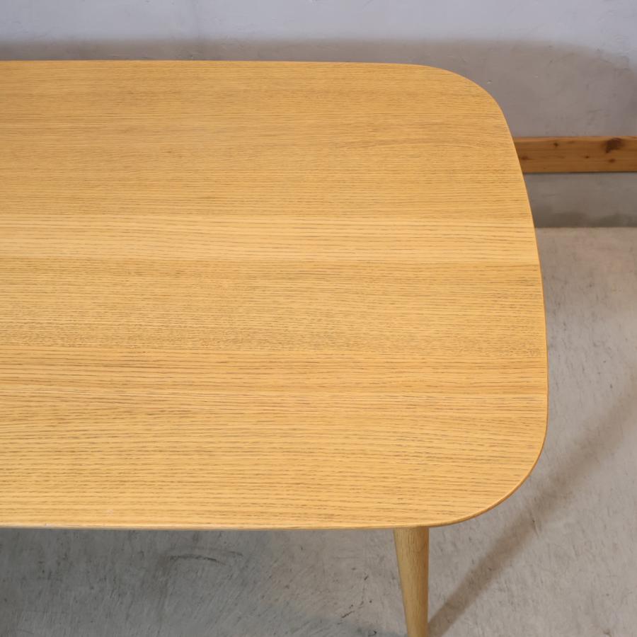 無印良品（MUJI） オーク材 ダイニングテーブル 丸脚 4人用 ナチュラル