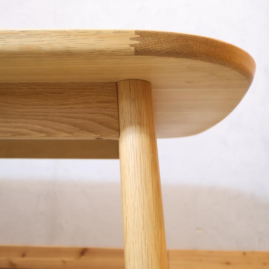 無印良品（MUJI） オーク材 ダイニングテーブル 丸脚 4人用 ナチュラル