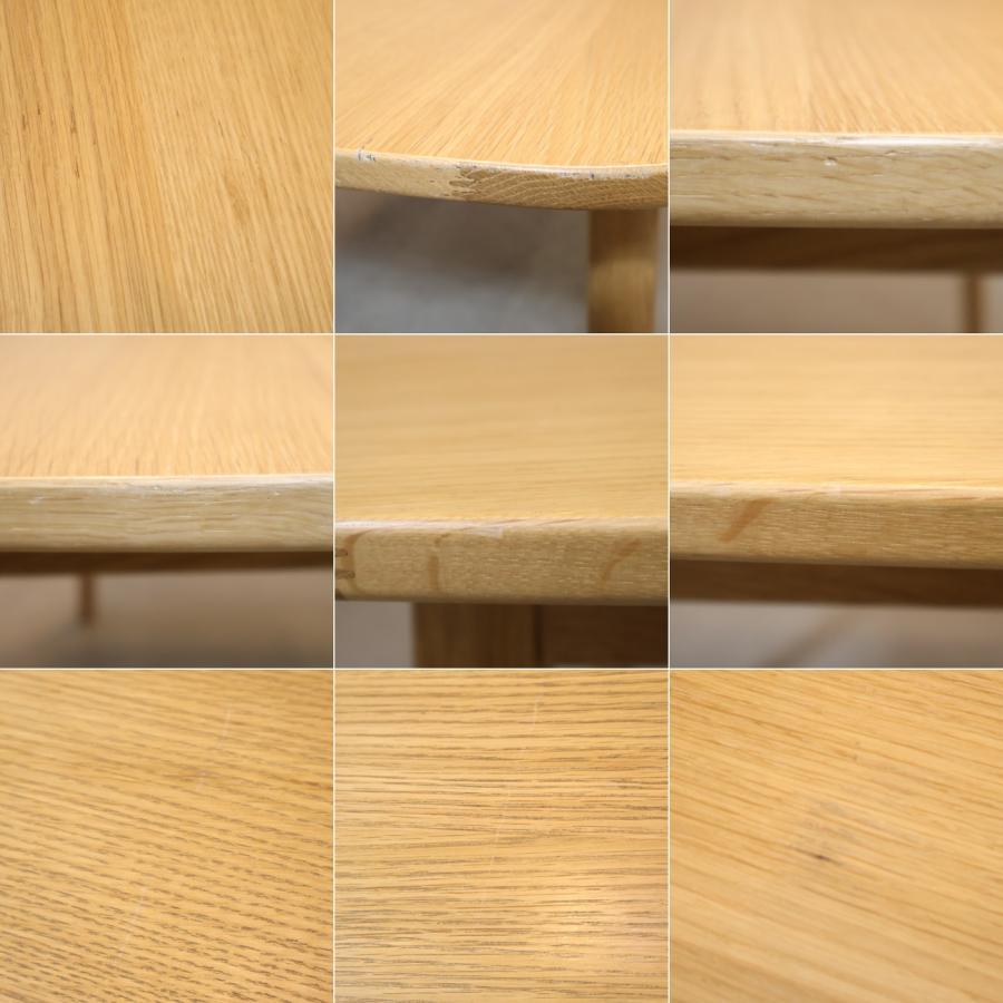 無印良品（MUJI） オーク材 ダイニングテーブル 丸脚 4人用 ナチュラル