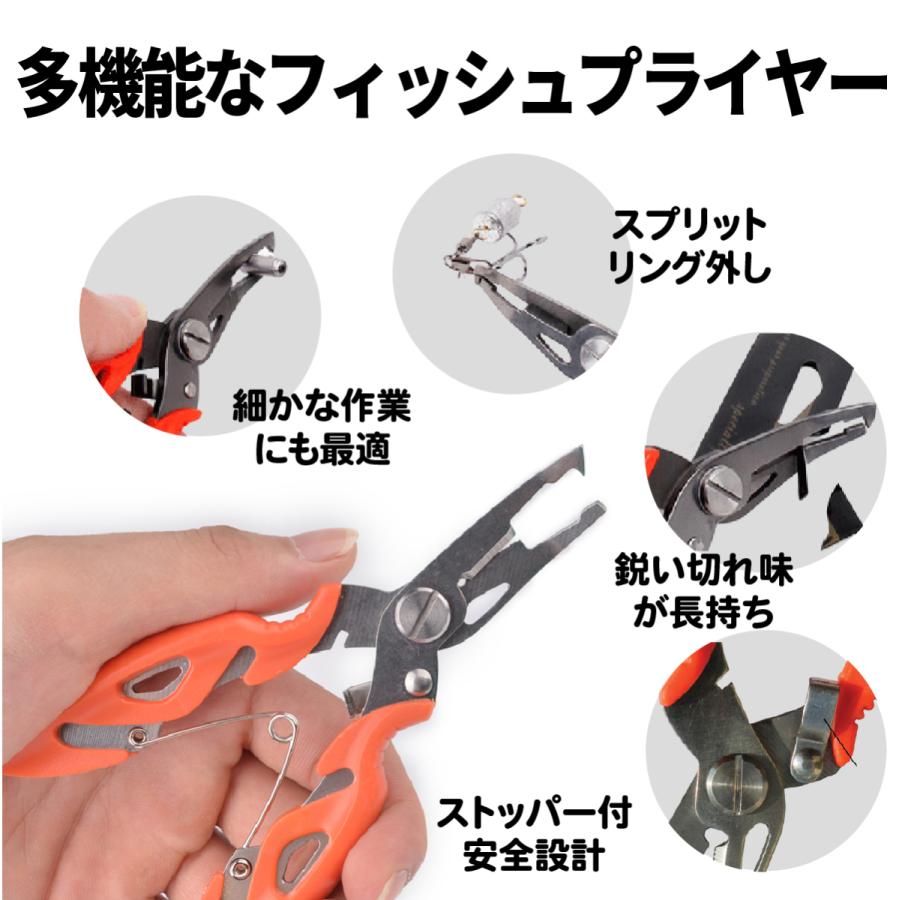 フィッシュグリップ フィッシュプライヤー 釣り 魚掴み 魚掴み器 釣具 防錆 ステンレス 安全ストラップ付 |  | 07