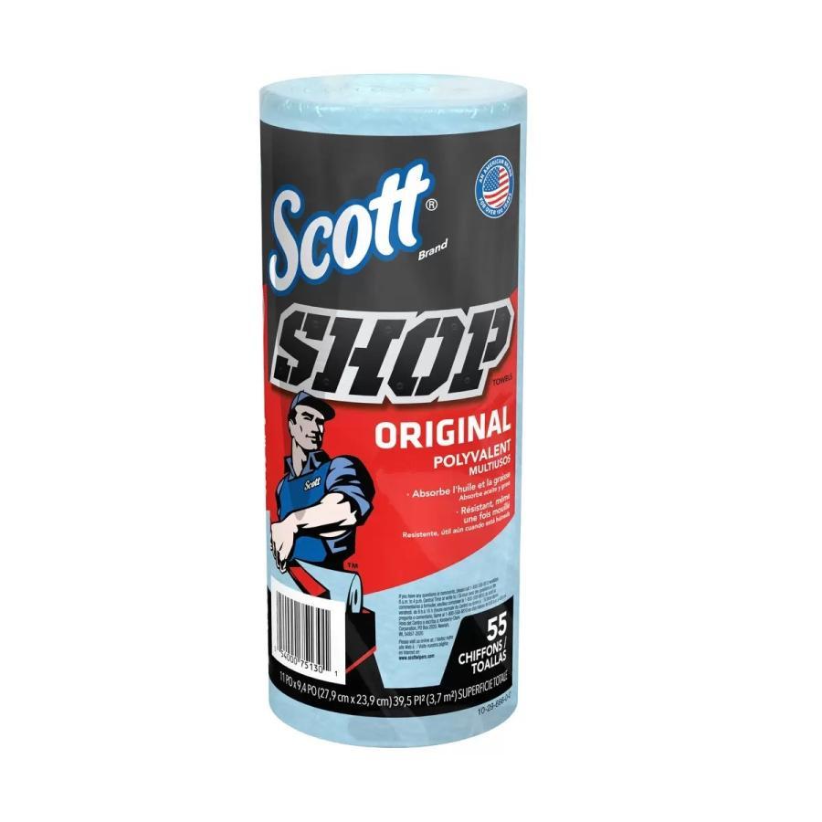 【コストコ】スコット ショップタオル 20ロール(10ロール×2袋) コストコ（Costco） スコット ショップタオル ブルー 55枚 x 20 ロール