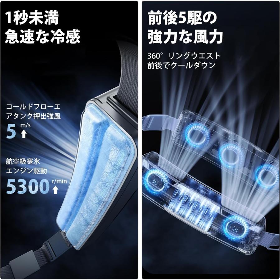 2025 TORRAS 腰掛け扇風機 ベルトファン ウエストファン Amazon | 【2025最強風量＆PCM冷感素材】TORRAS ベルトファン