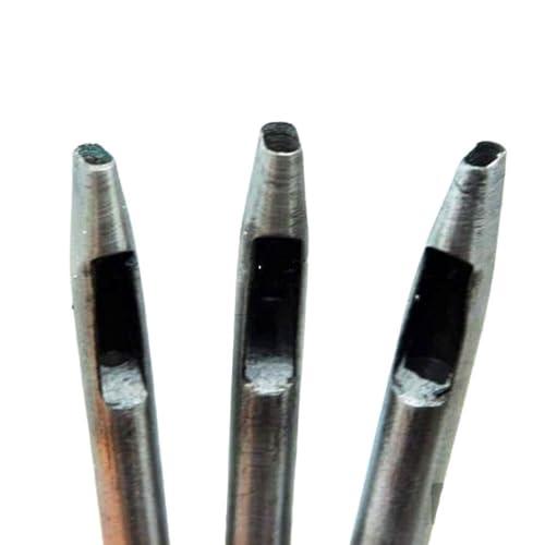 CHENGYIDA 楕円 ポンチ レザークラフト 工具 セット 皮抜き 型抜き ベルト 穴あけ ポンチ レザー クラフト 楕円 形 ポンチ パン | 