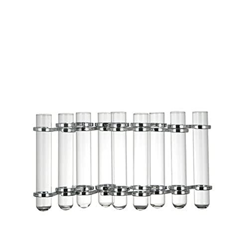 ダルトン(Dulton) リンクチューブ ベース シルバー 試験管 ガラス 花瓶 フラワー 高さ150mm 幅65~310mm 奥行35mm C | 