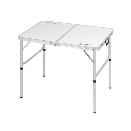 キャプテンスタッグ(CAPTAIN STAG) アウトドアテーブル テーブル アルミ ツーウェイテーブル アジャスター付 Sサイズ 90×60c | 