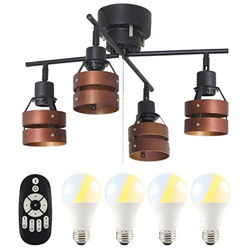 【中古】 共同照明 シーリングライト 4灯 8畳 シーリングスポットライト 調光 調色 9W LED電球 60W形相当付き GT-DJX-2D-9WT-2 天井照明 リモコン対応 間 共同照明 シーリングライト 4灯 8畳 シーリングスポットライト 調光 調