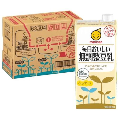 マルサン 毎日おいしい無調整乳 1000ml×6本 | 