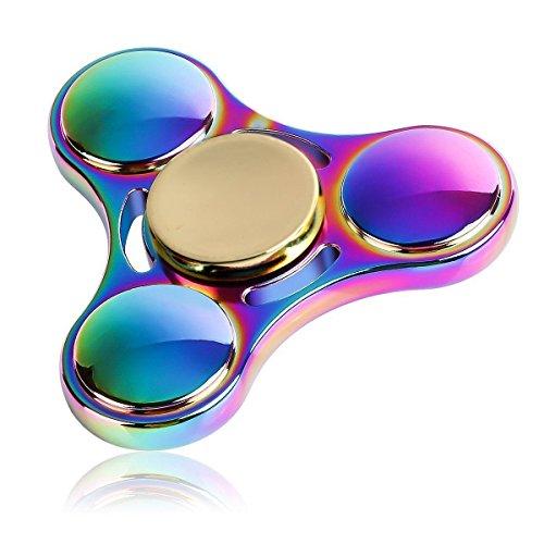 Lumturi ハンドスピナー 指スピナー Hand spinner ストレス解消 集中力を高める 高速回転 子供大人に適用 (S1虹色)（Yahoo!・ココモモーズ）