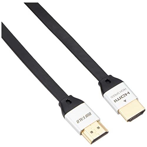 バッファロー BUFFALO HDMIケーブル フラットタイプ 2.0m BSHD3F20BK