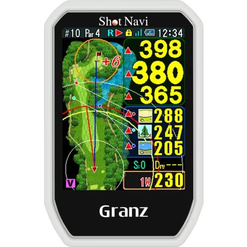 ままちゃ専用　ショットナビ Shot Navi ゴルフ GPS Shot Navi(ショットナビ) Granz WH ゴルフGPS タッチパネル どでか文字
