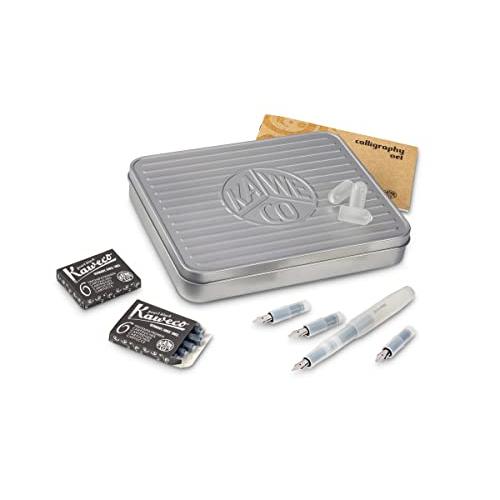 カヴェルコ、カリグラフィセット 1.1／1.5／1.9／2.3、ボディ白色 Kaweco カヴェコ KAWECO 万年筆 カリグラフィーセット（ペン先