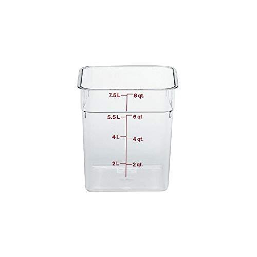日本未入荷！USA製　新品、未使用　CAMBRO フードコンテナフードパン CAMBRO(キャンブロ) 角型フードコンテナー 8SFSCW クリアー