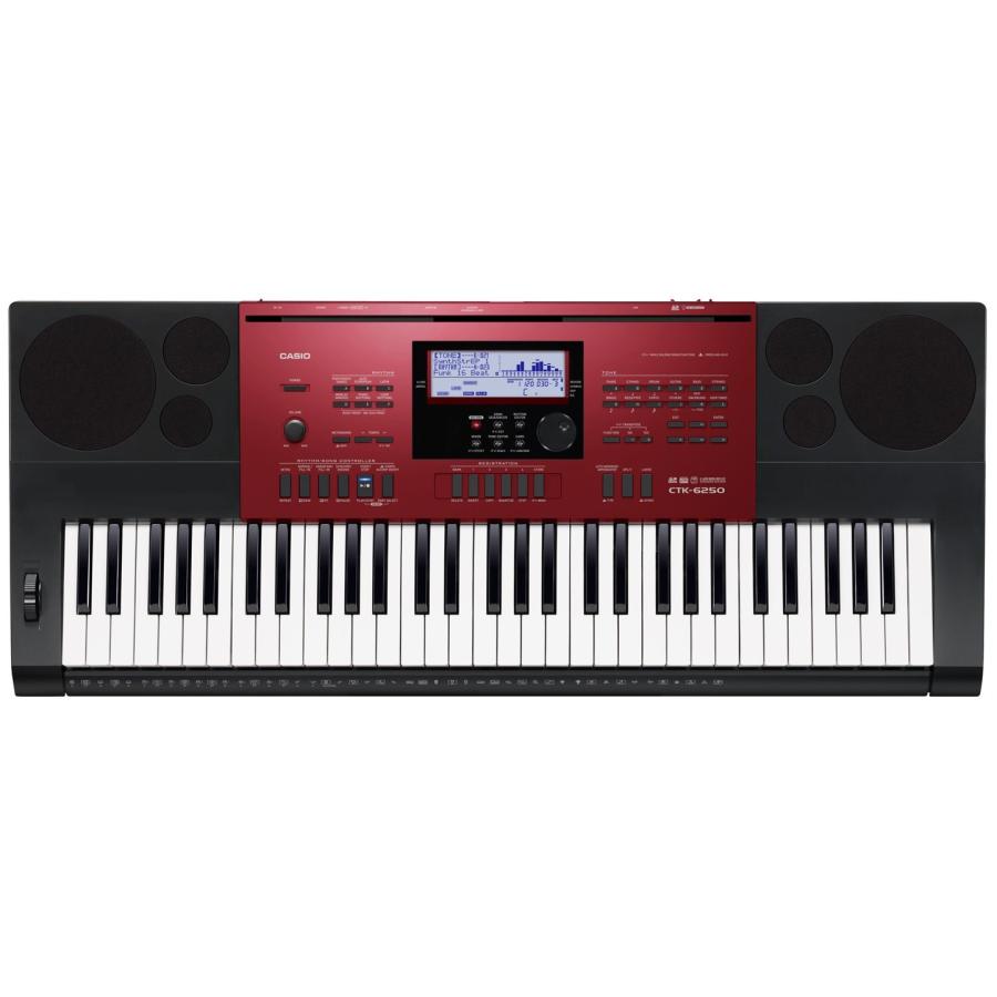 CASIO CTK-6250 (純正キーボードスタンド付) 電子ピアノ61鍵盤