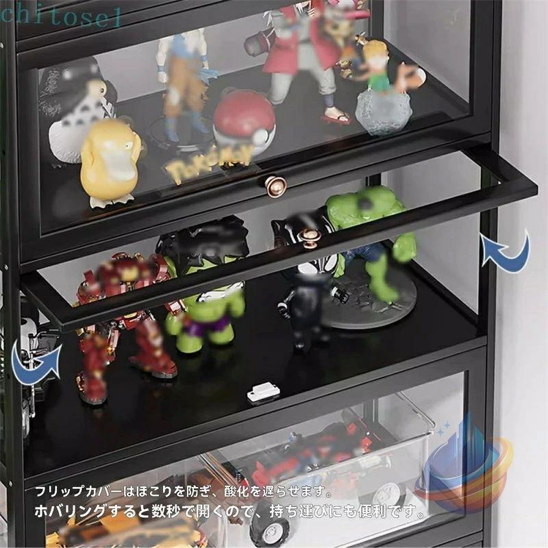ネット ケース ポイント 3 倍!12 月限定!店舗の人気商品! アクリル製ディスプレイキャビゾンチー四面透明 竹枠 アクリル 気密性と防塵性 フィギュア