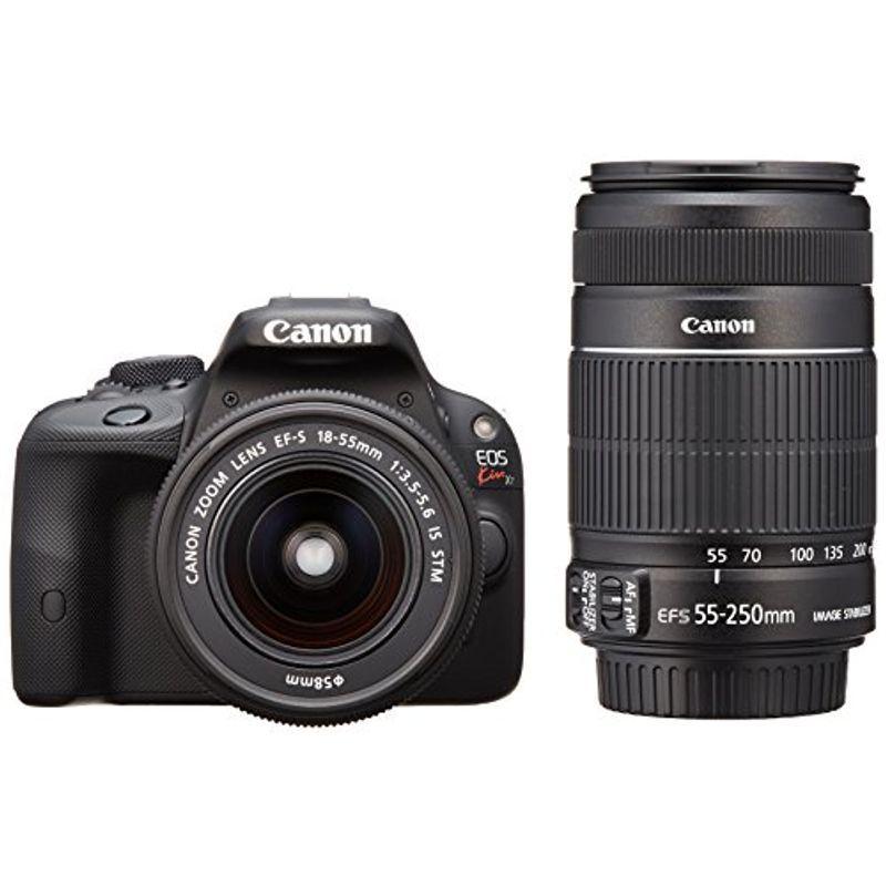 Canon デジタル一眼レフカメラ EOS Kiss X7 ダブルズームキット EF-S18-55ｍｍ/EF-S55-250ｍｍ付属 KIS｜kokonararu