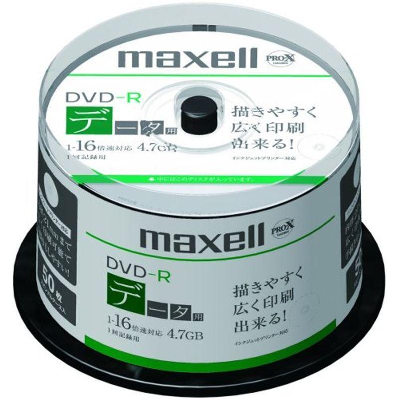 Maxell データ用 DＶD-R 4.7GB 16倍速対応 インクジェットプリンタ対応